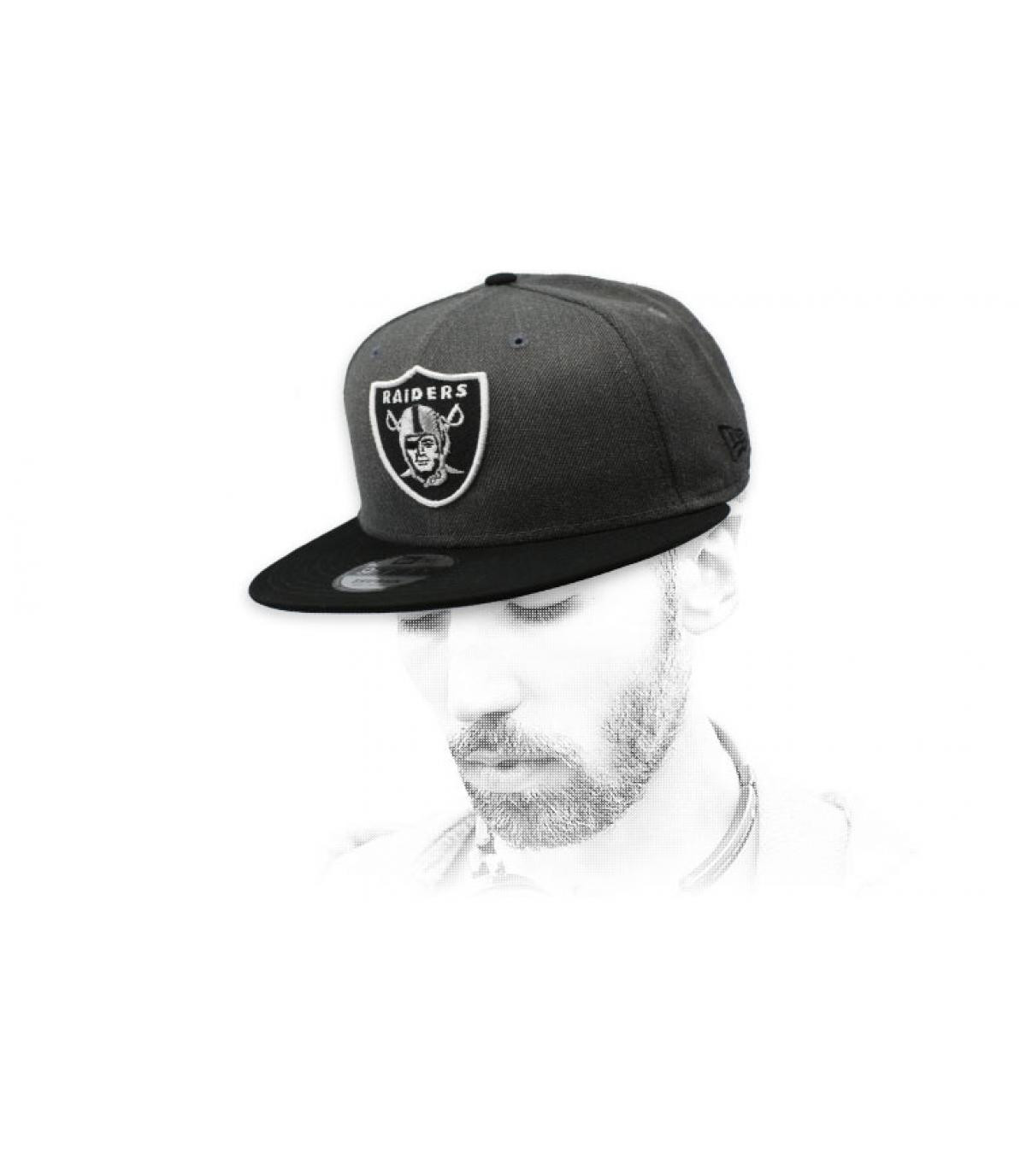 snapback Raiders gris Snapback NFL Heather Raiders 9Fifty